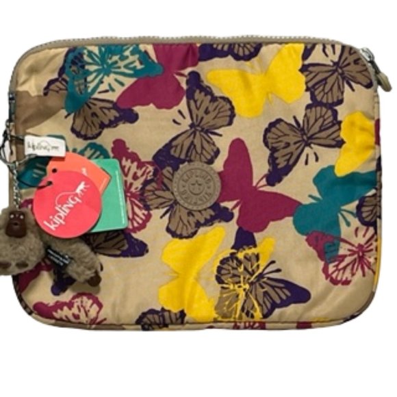 KIPLING Butterfly Design iPad Sleeve / Tablet Case NWT - Picture 12 of 13